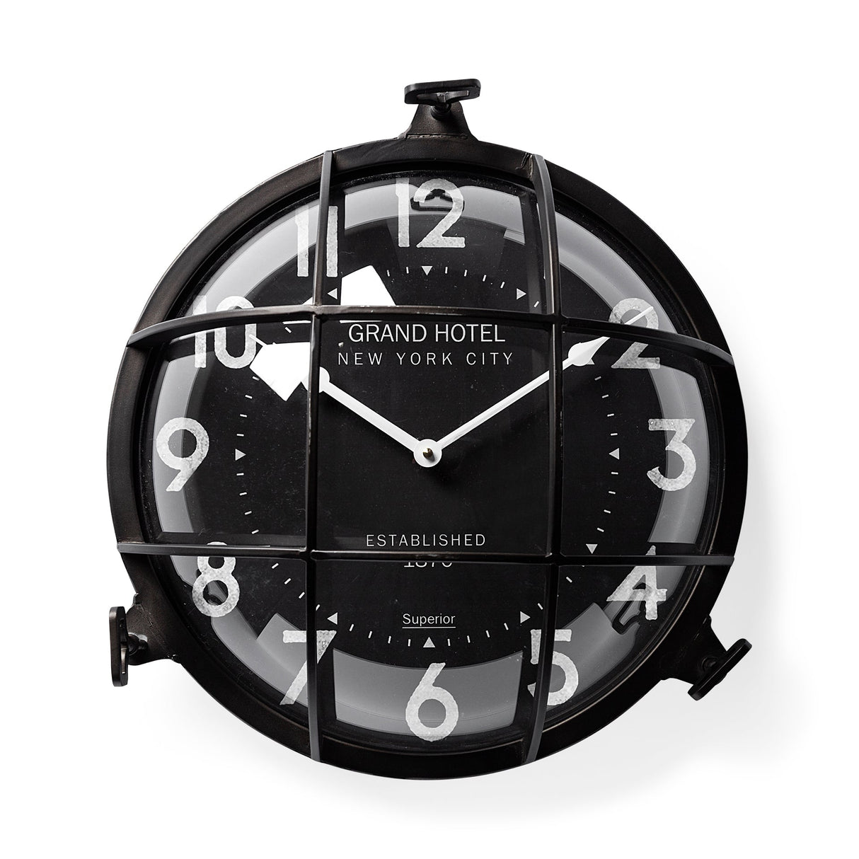 Bellmond Large Industrial Wall Clock by Mercana at Eve Furniture