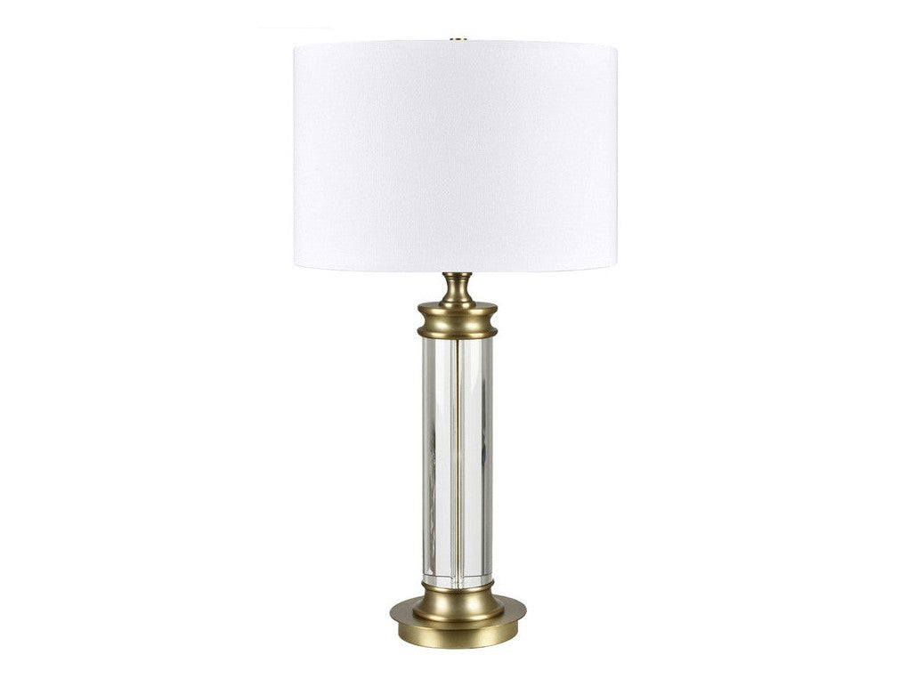 Bellows Gold/White Table Lamp by Crestview at Eve Furniture