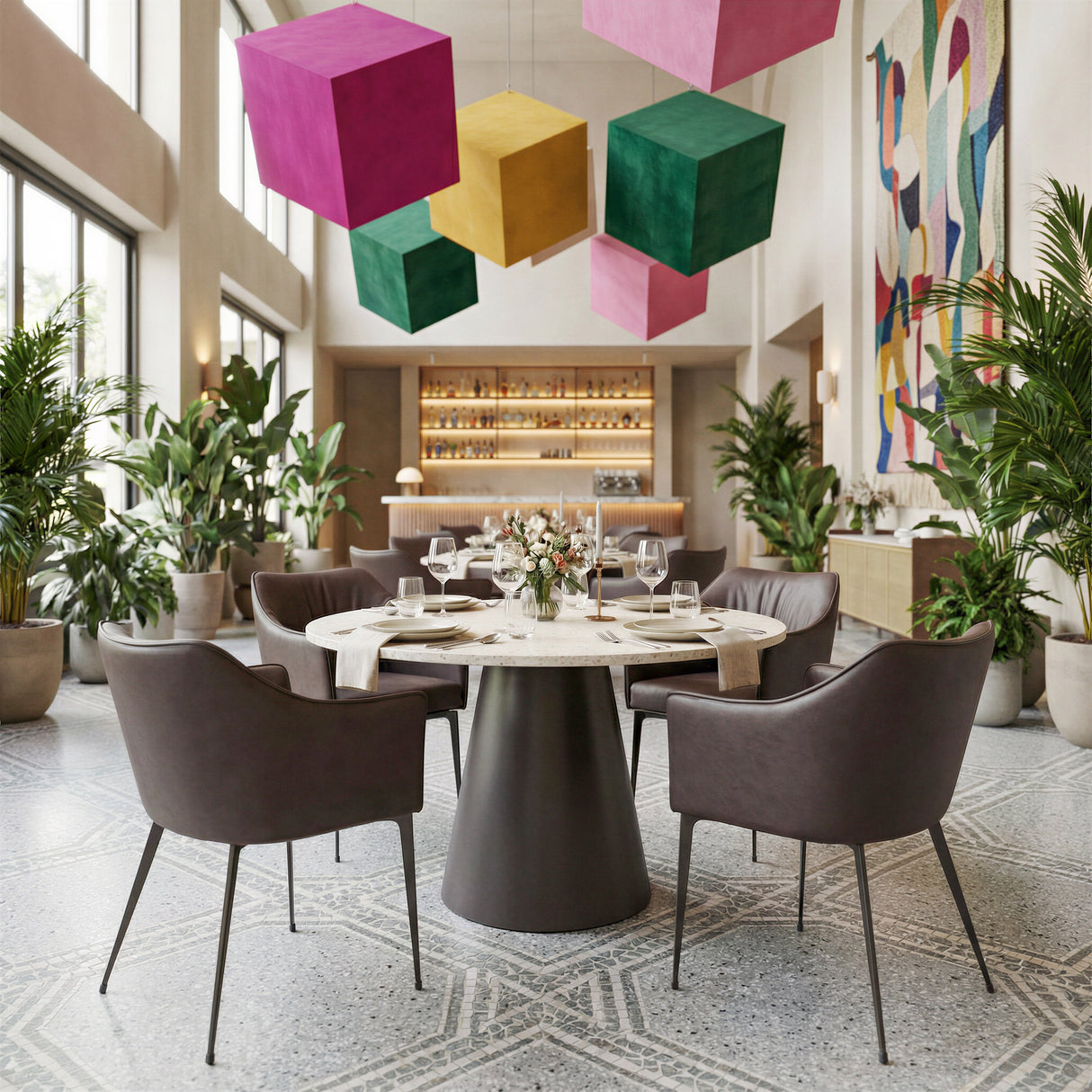Belmont Brown Dining Chair by Zuomod at Eve Furniture
