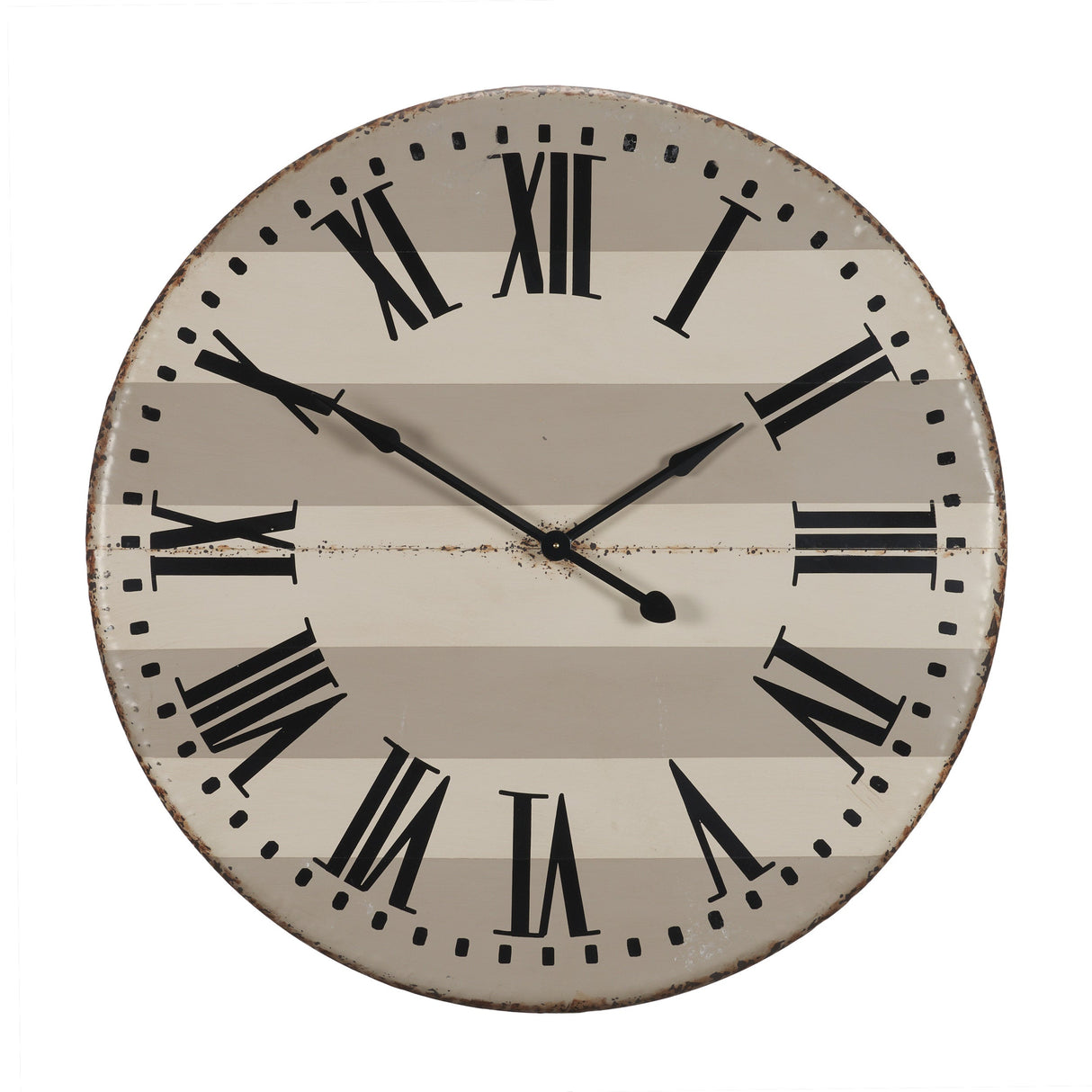 Belton Round Oversize Farmhouse Wall Clock by Mercana at Eve Furniture