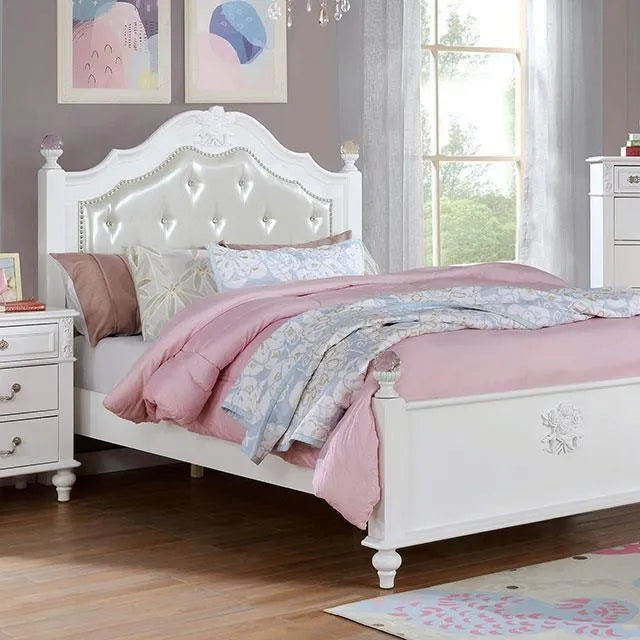 Belva White Full Bed by Furniture of America at Eve Furniture