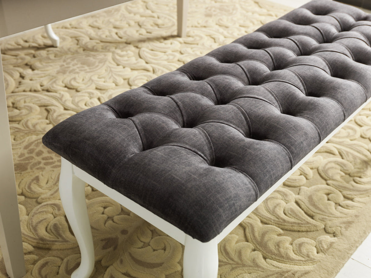 Bench With Wood Legs by Furnia at Eve Furniture