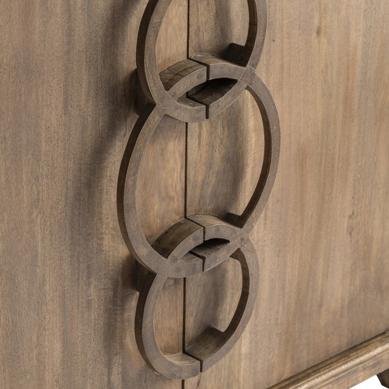 Bengal Manor Brown 3 Ring Cabinet by Crestview at Eve Furniture