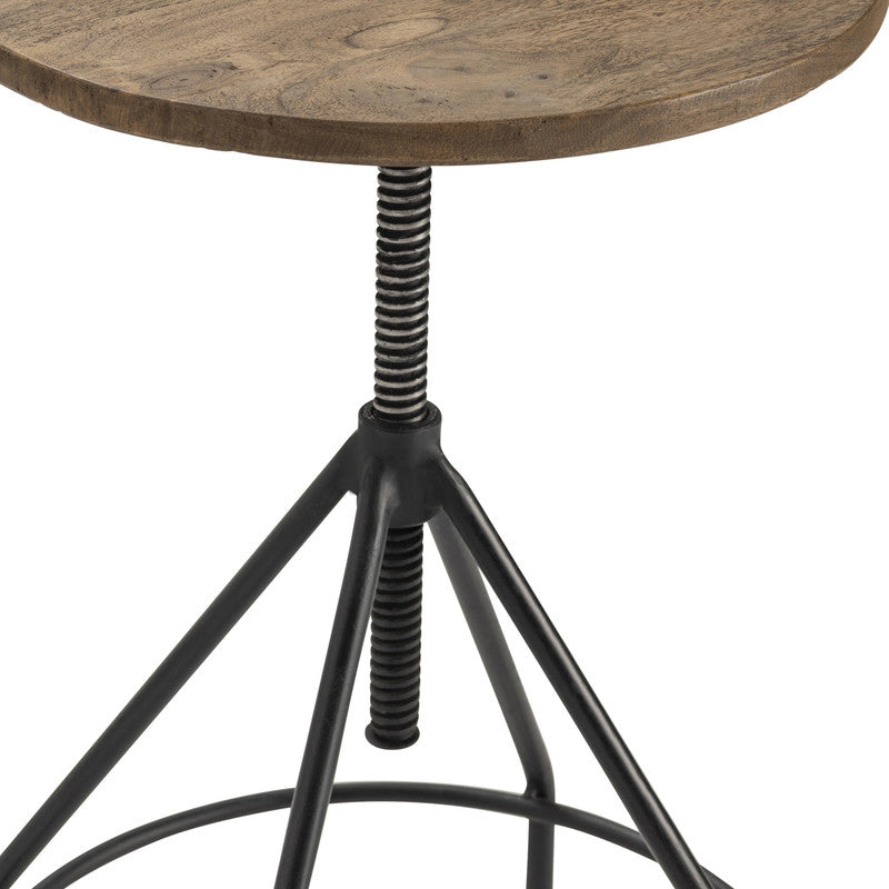 Bengal Manor Brown/Black Bar Stool by Crestview at Eve Furniture
