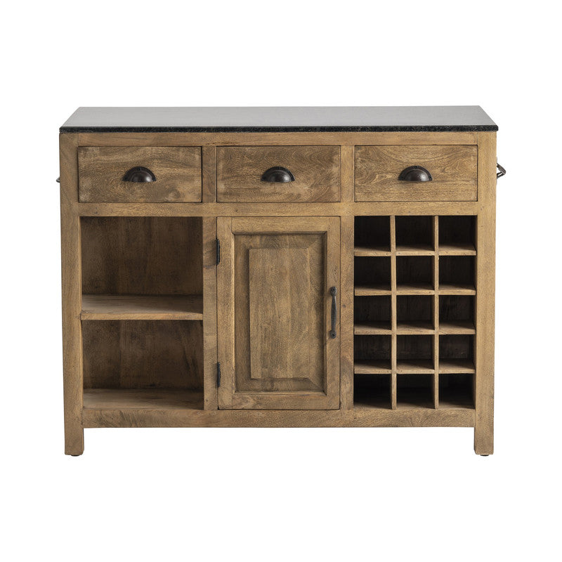 Bengal Manor Brown/Black İsland by Crestview at Eve Furniture