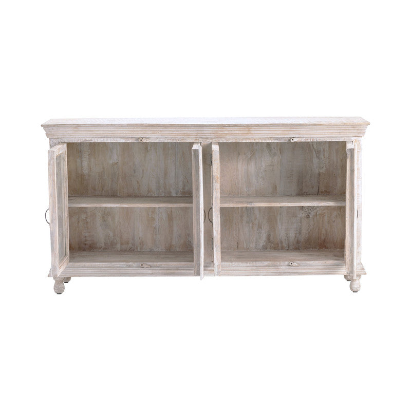 Bengal Manor White Cathedral Sideboard by Crestview at Eve Furniture