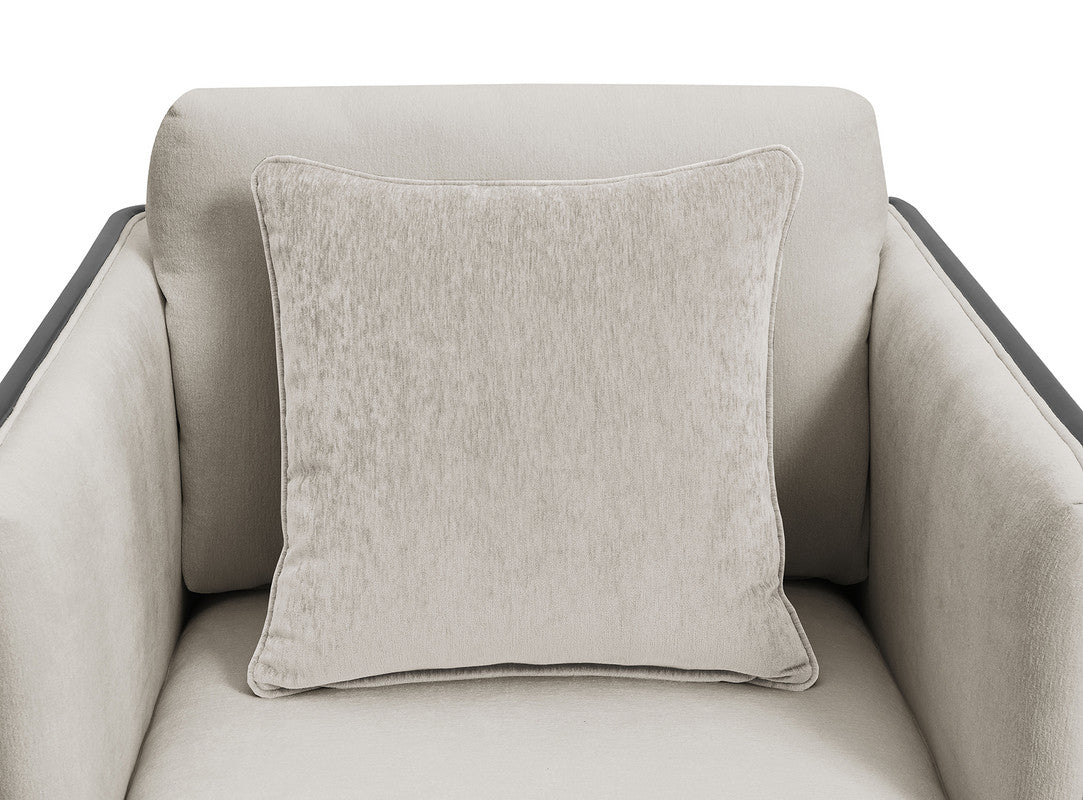 Benilde Taupe Chair by Furniture of America at Eve Furniture