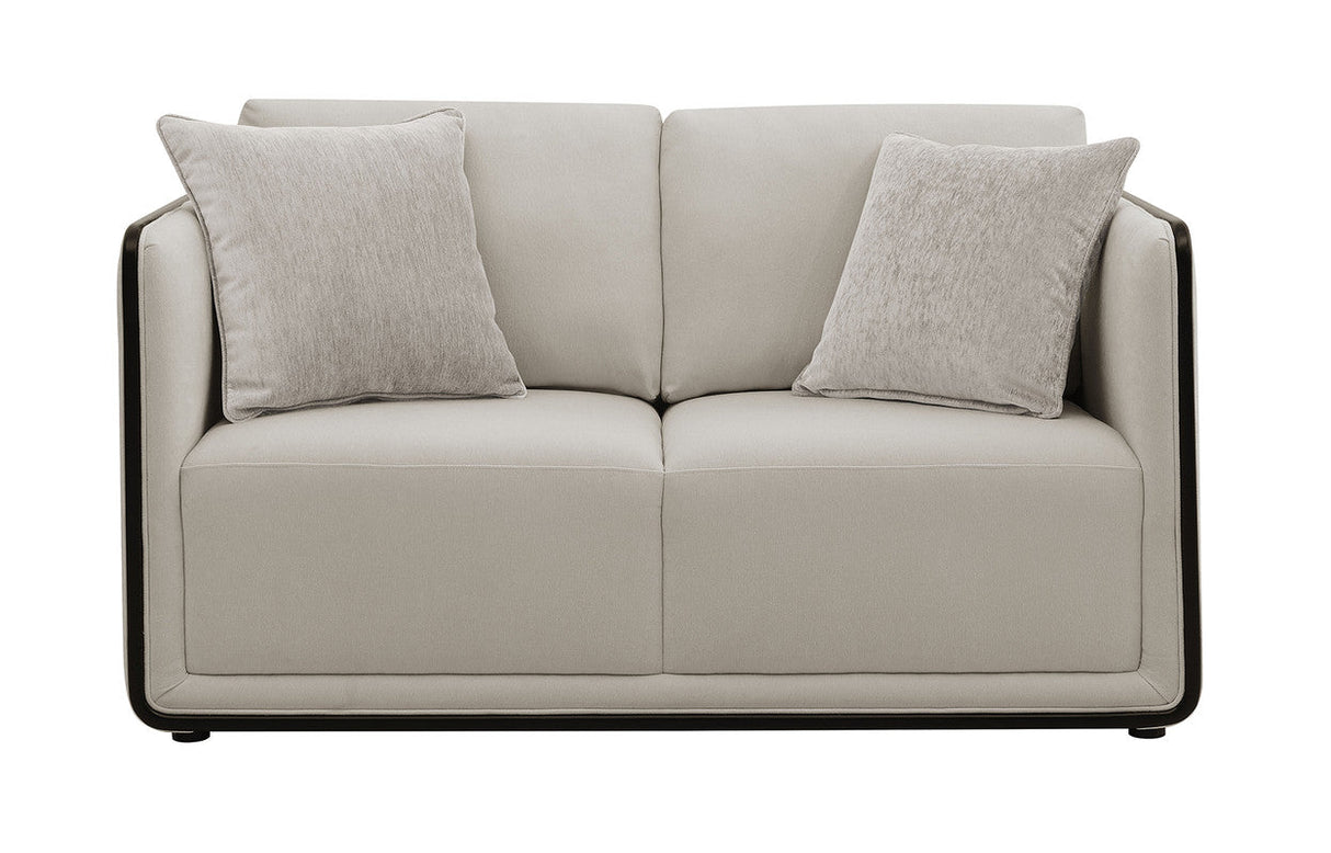 Benilde Taupe Loveseat by Furniture of America at Eve Furniture