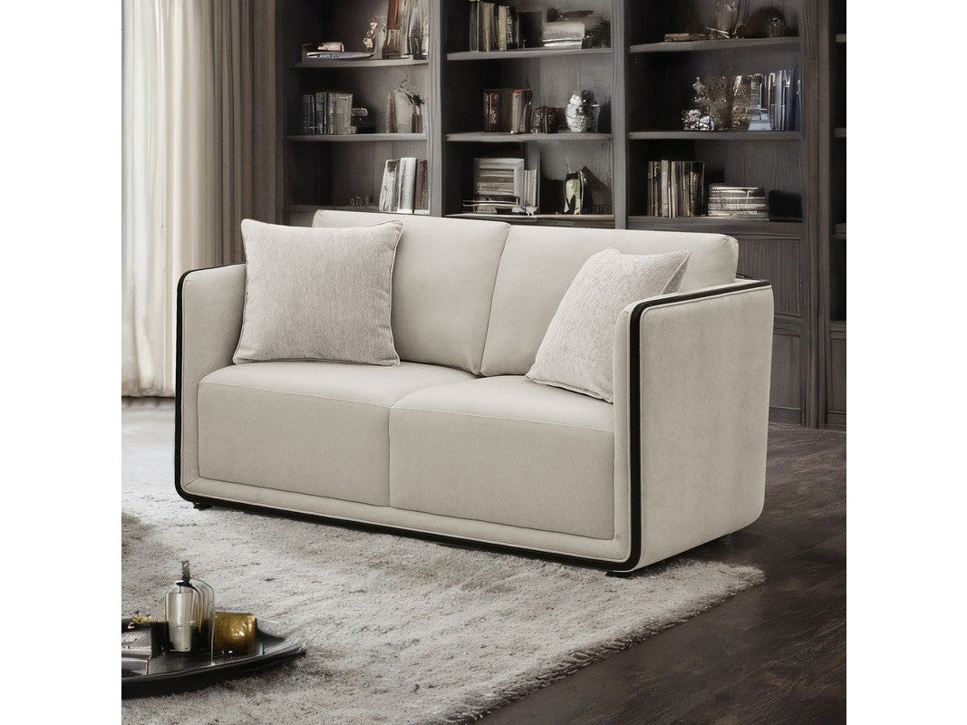 Benilde Taupe Loveseat by Furniture of America at Eve Furniture