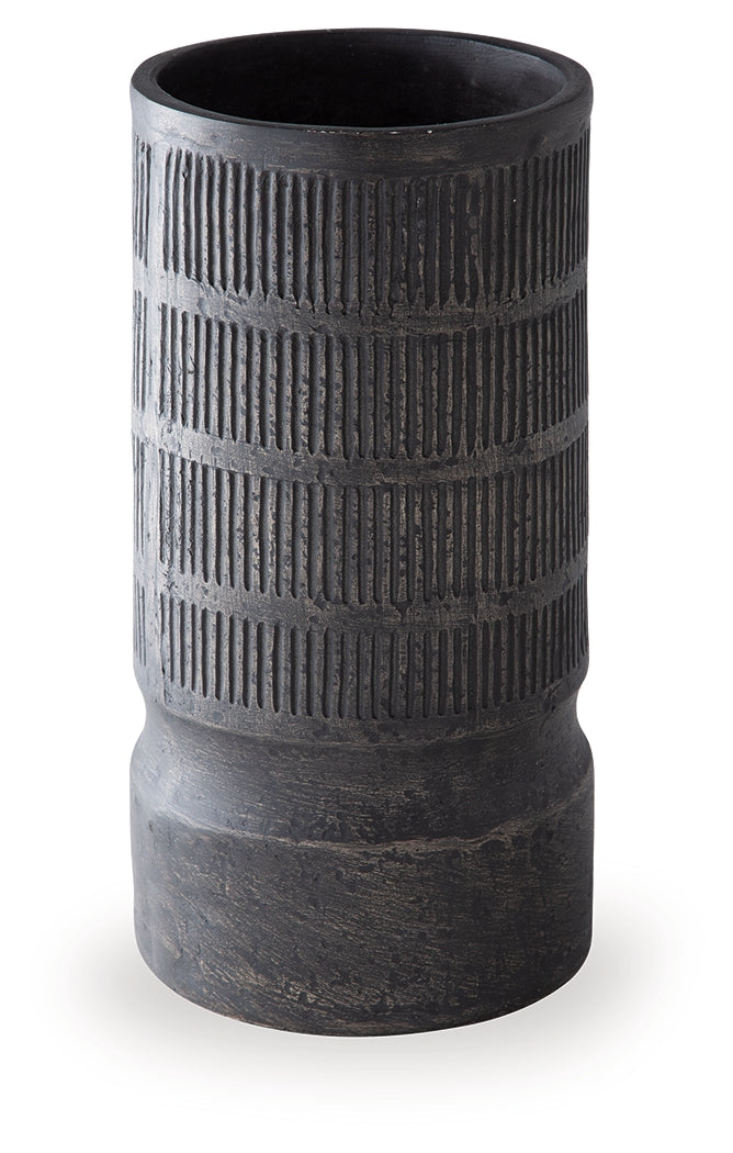 Beninworth Antique Black Vase by Ashley at Eve Furniture