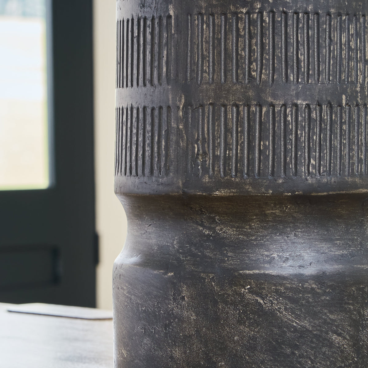 Beninworth Antique Black Vase by Ashley at Eve Furniture