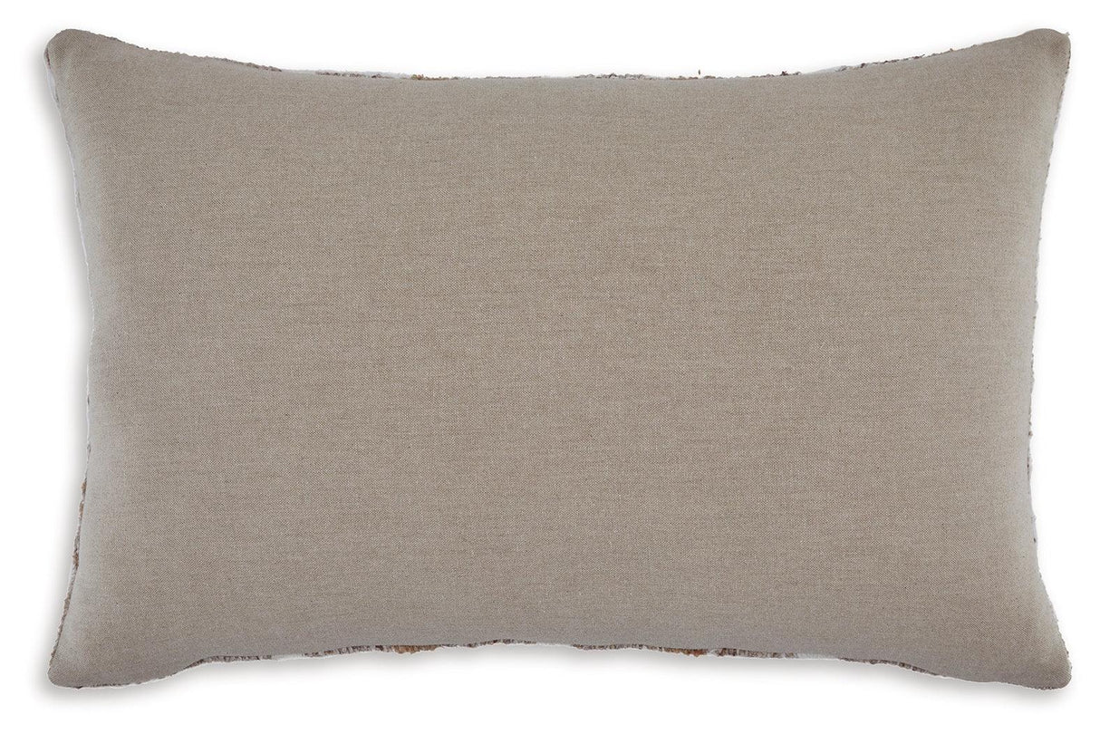 Benish Tan/Brown/White Pillow (Set of 4) by Ashley at Eve Furniture