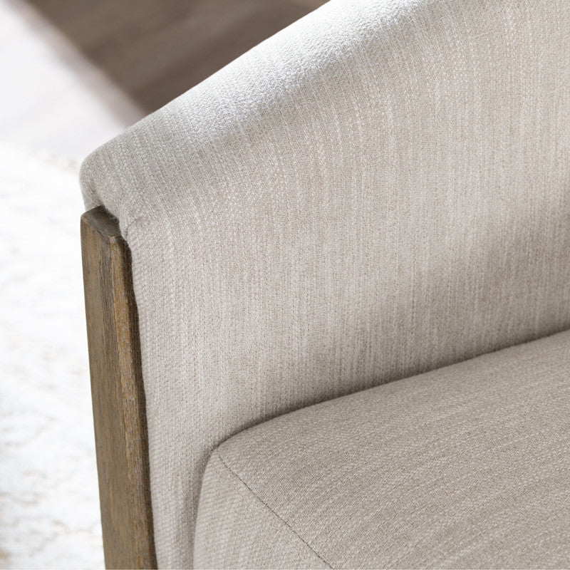 Bennett Beige/Brown Swivel Accent Chair by Crestview at Eve Furniture
