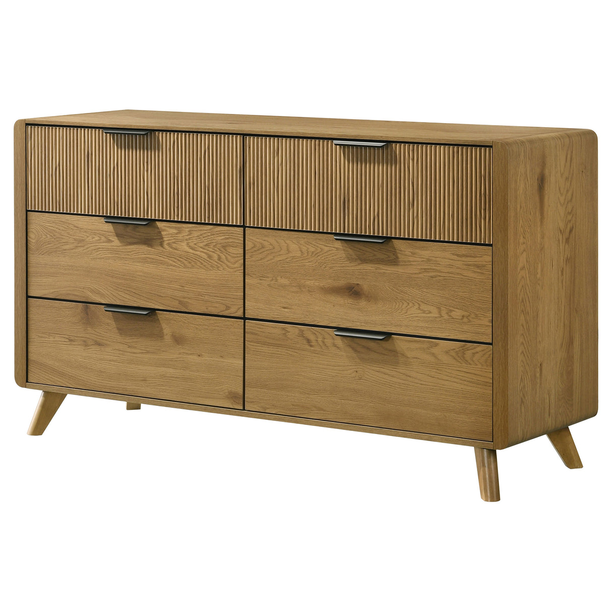 Bennett Light Oak 6-drawer Bedroom Dresser Cabinet by Coaster at Eve Furniture
