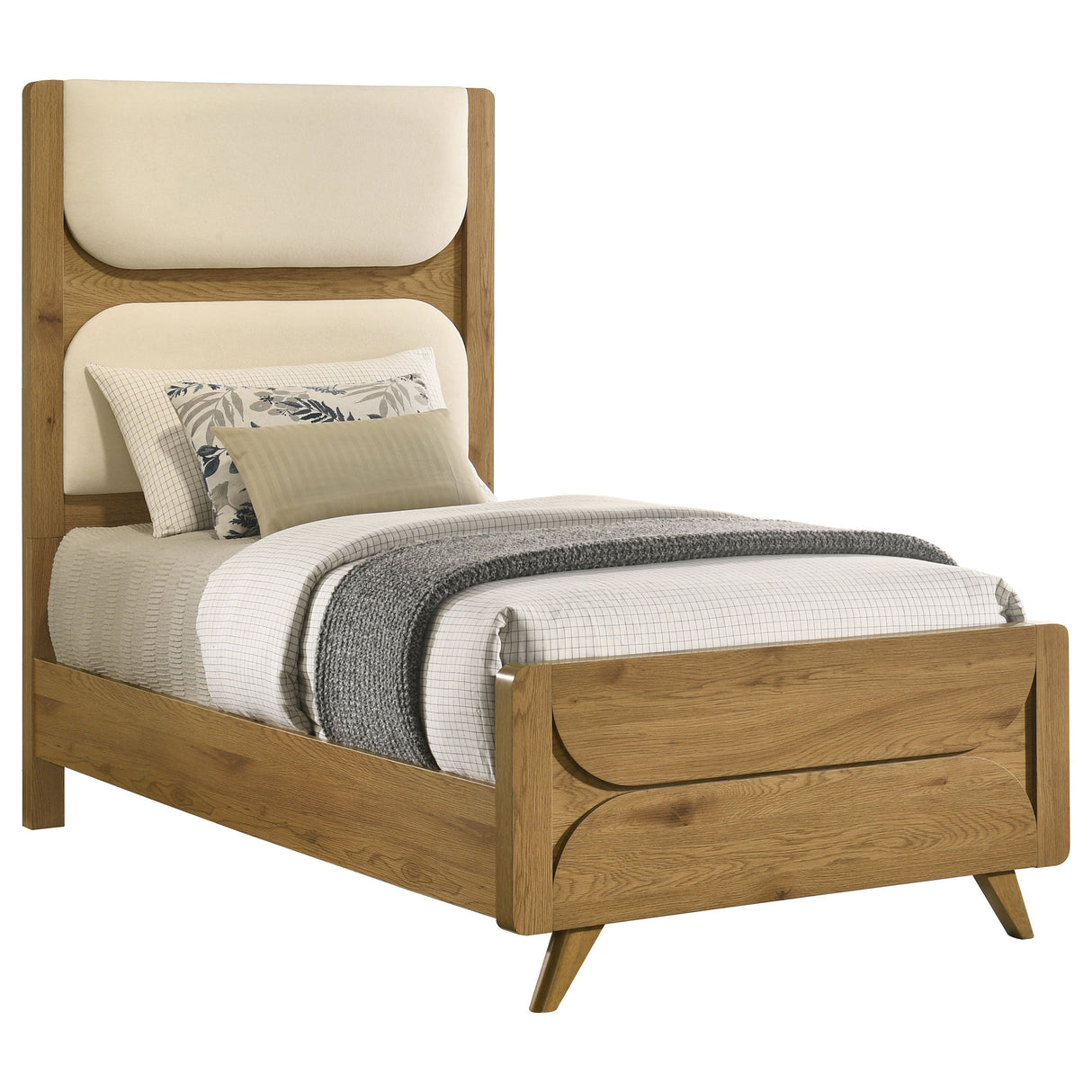 Bennett Light Oak / Cream Twin Bed by Coaster at Eve Furniture