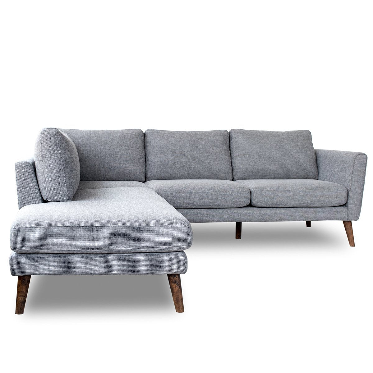 Benson Grey Fabric Sectional Sofa Left Facing Chaise by Ashcroft Furniture at Eve Furniture