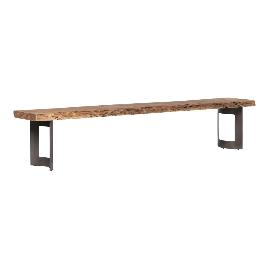 Bent Bench - Brown by Moe's Home at Eve Furniture