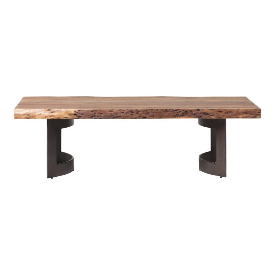 Bent Coffee Table - Brown by Moe's Home at Eve Furniture