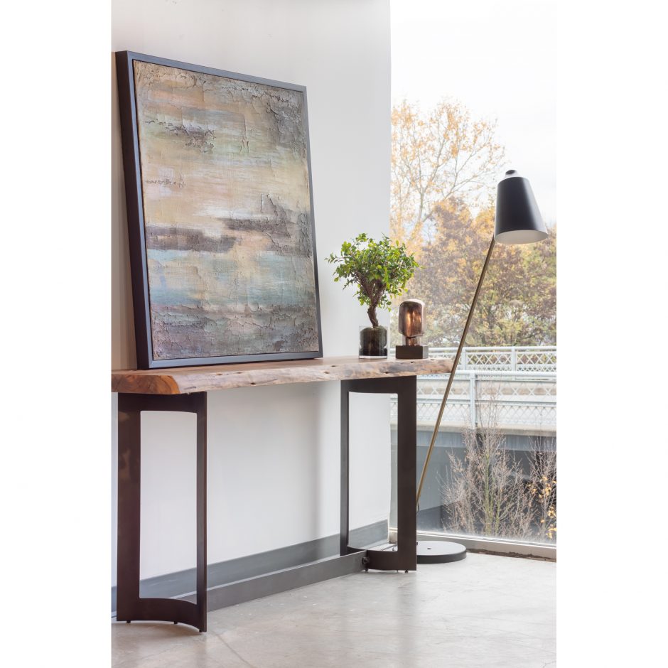 Bent Console Table - Brown by Moe's Home at Eve Furniture