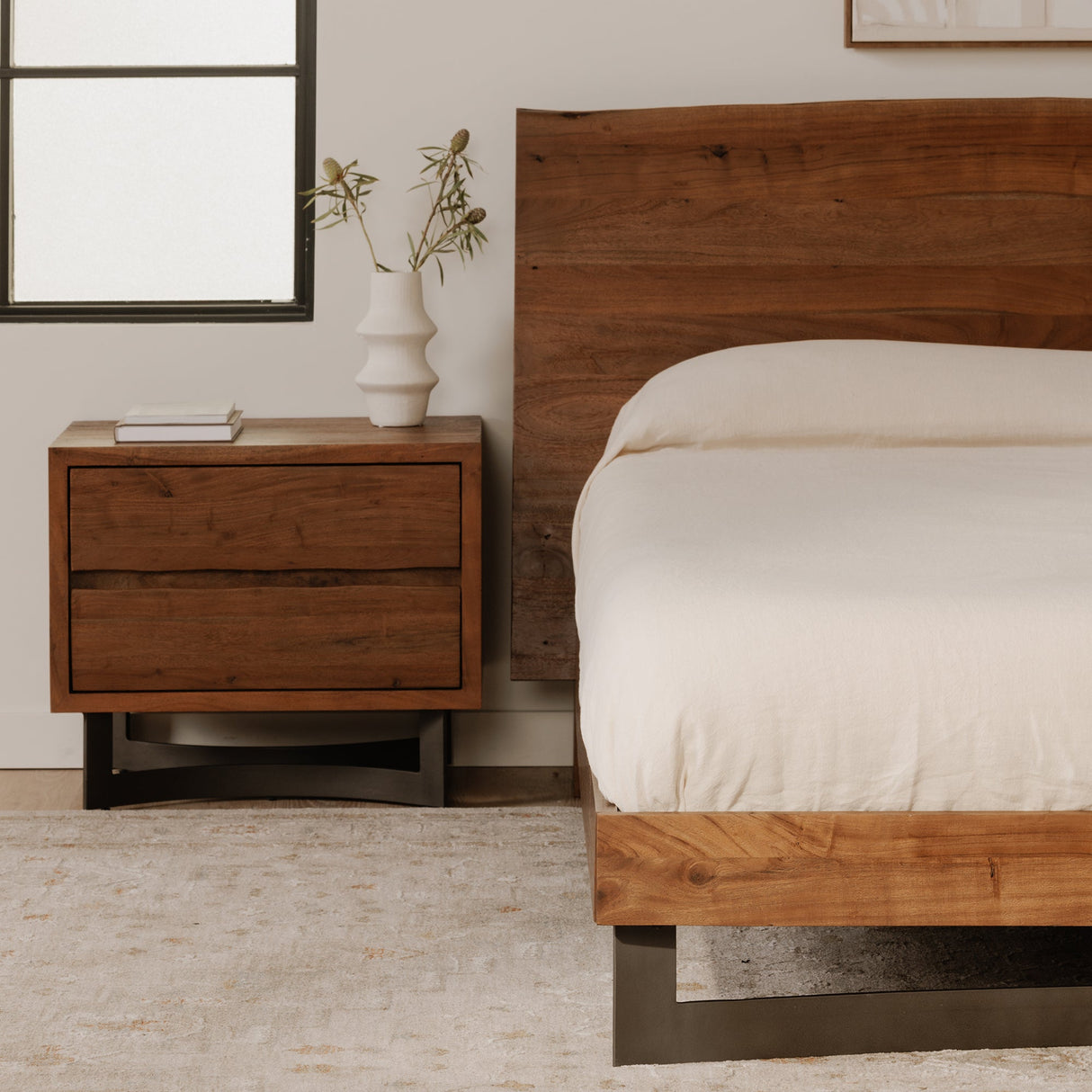 Bent Natural Nightstand by MOES at Eve Furniture