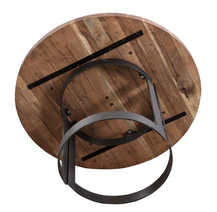 Bent Round Dining Table 54"- Brown by Moe's Home at Eve Furniture