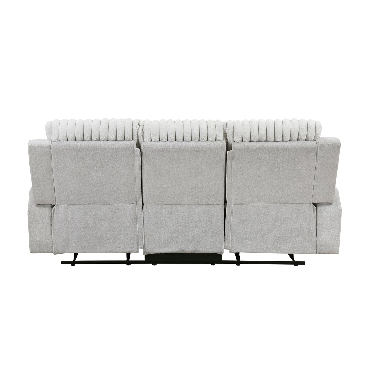 Benton Light Gray 2-Piece Double Reclining Set by Homelegance at Eve Furniture