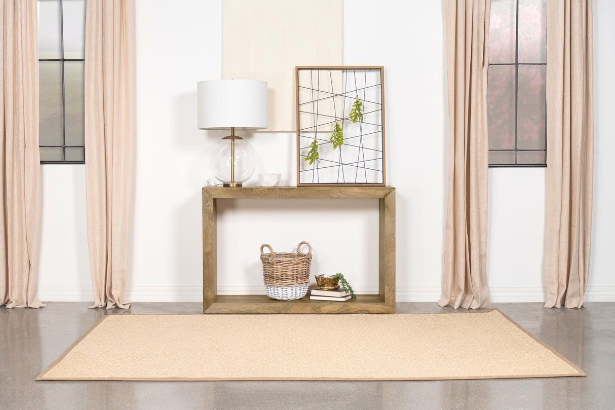 Benton Natural Rectangular Solid Wood Sofa Table by Coaster at Eve Furniture
