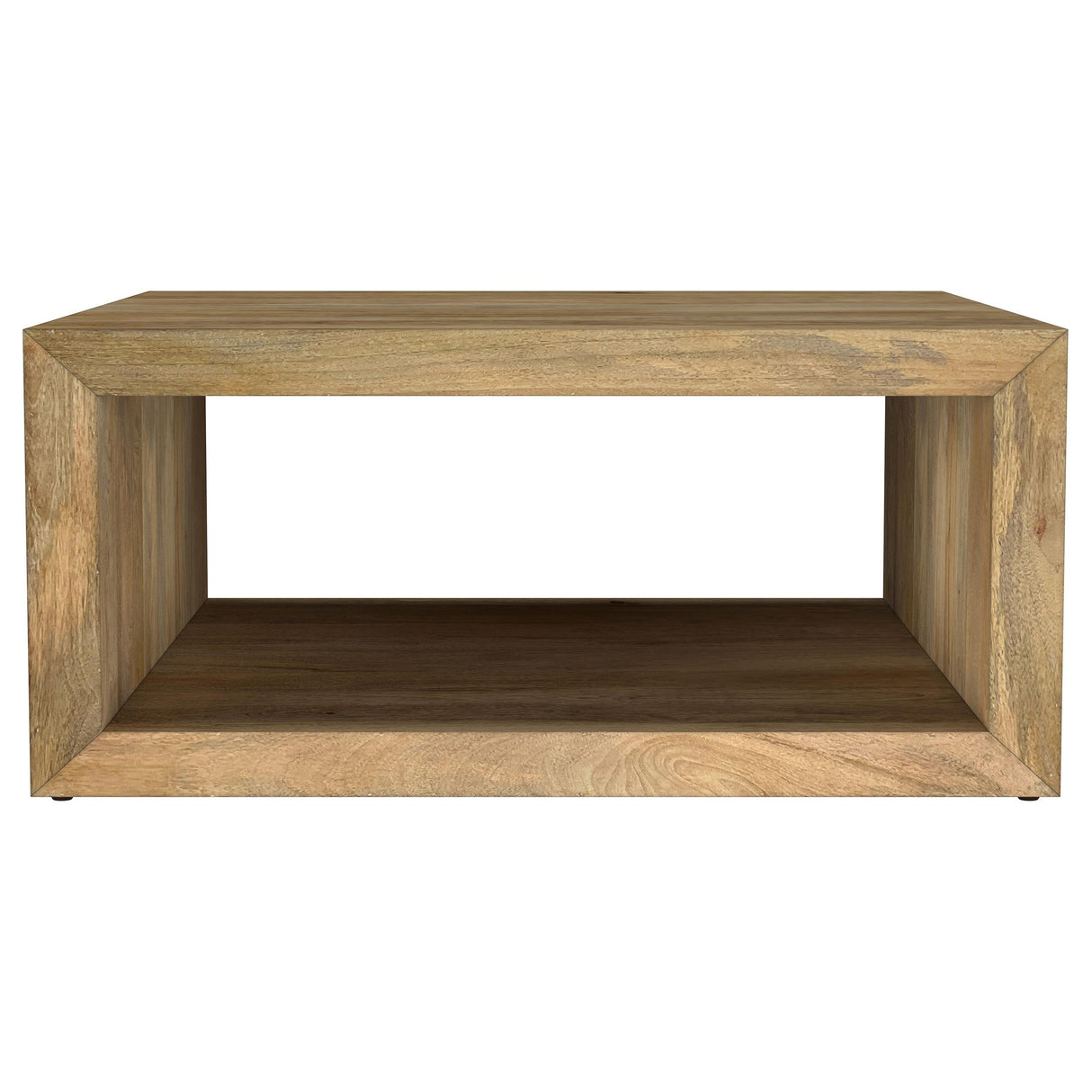 Benton Natural Square Solid Mango Wood Coffee Table by Coaster at Eve Furniture