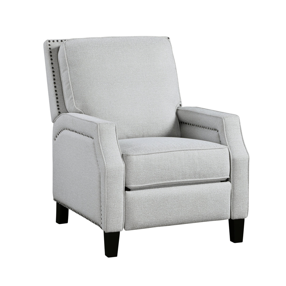 Berenson Gray Push Back Reclining Chair by Homelegance at Eve Furniture