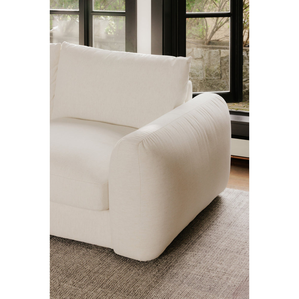 Berga Oat Left Sectional by Moe's Home at Eve Furniture