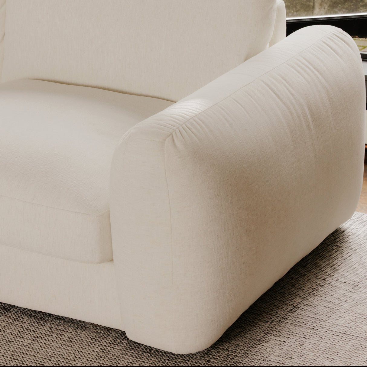 Berga Oat Right Sectional by Moe's Home at Eve Furniture