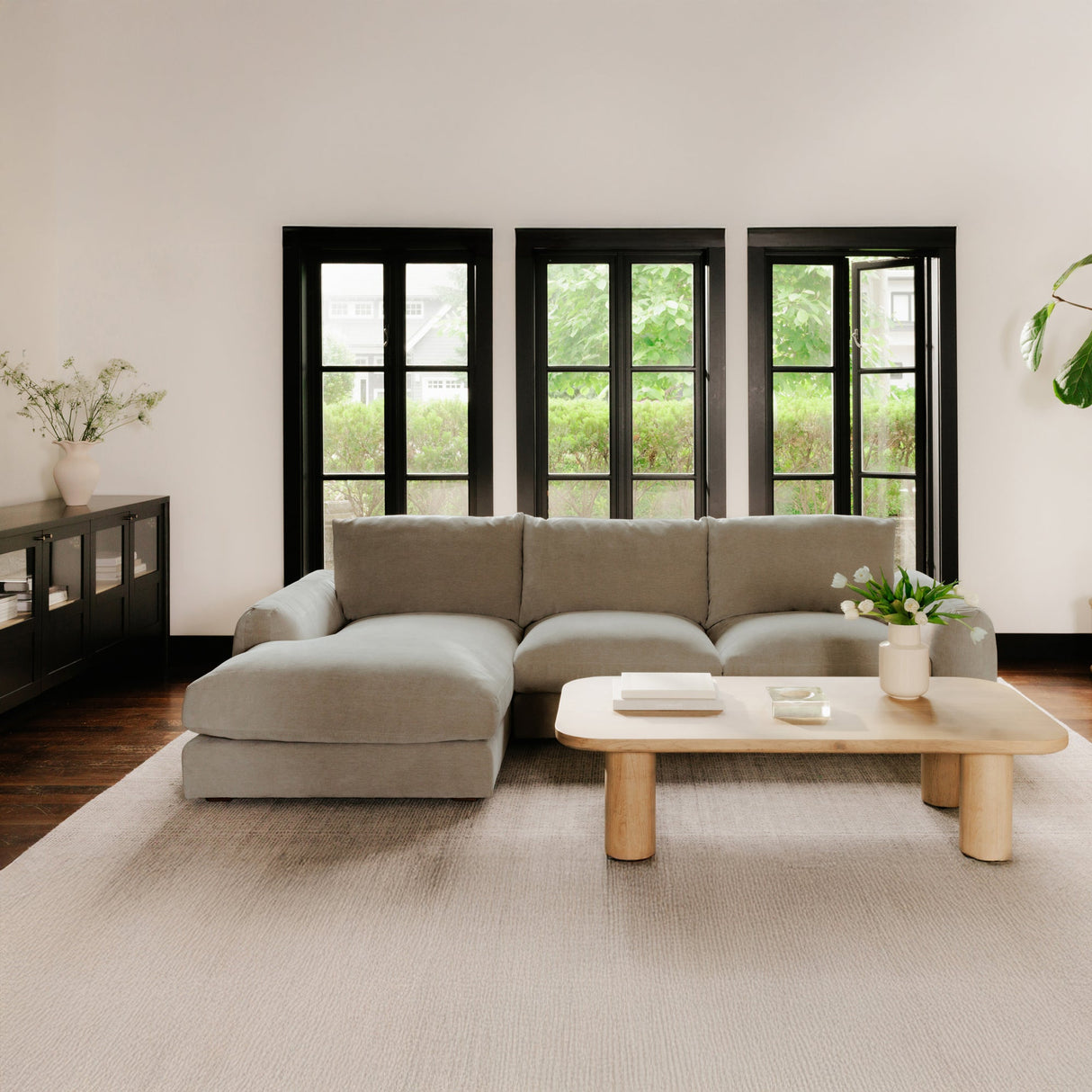Berga Pebble Right Sectional by Moe's Home at Eve Furniture
