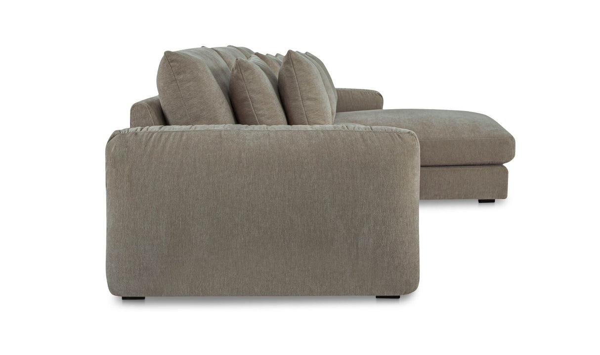 Berga Sectional Pebble by Moe's Home at Eve Furniture