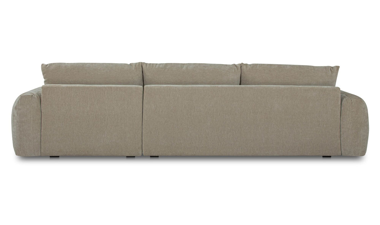 Berga Sectional Pebble by Moe's Home at Eve Furniture