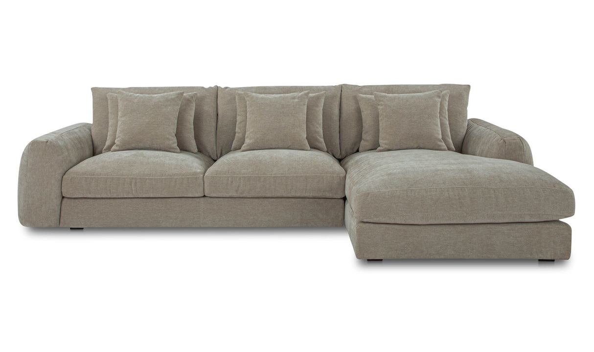 Berga Sectional Pebble by Moe's Home at Eve Furniture