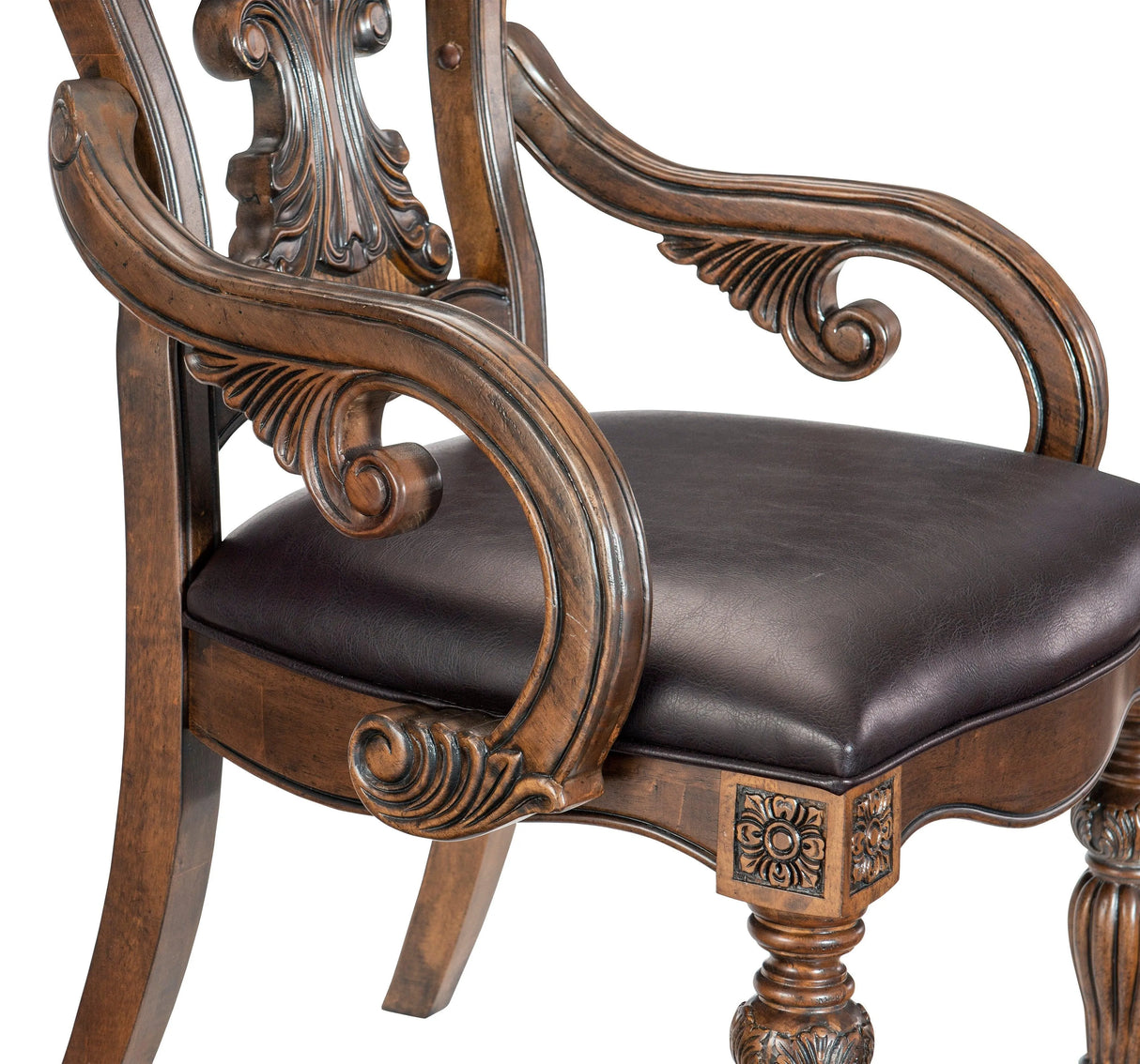 Bergen Dark Oak Arm Chair, Set of 2 by Homelegance at Eve Furniture