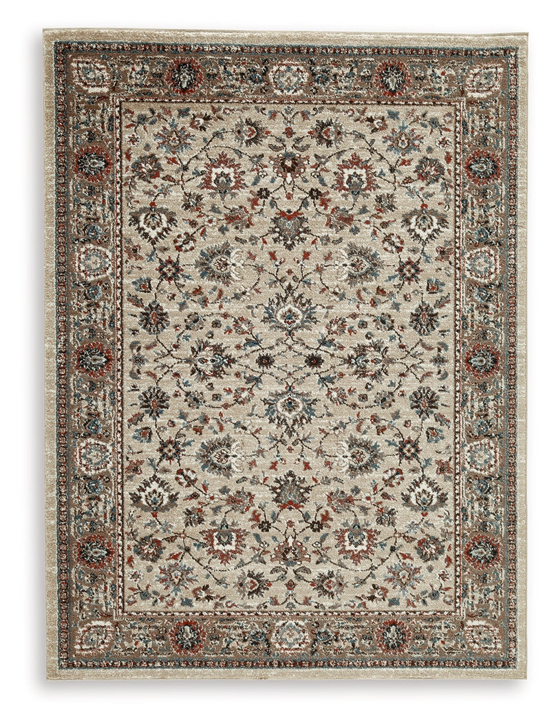 Beritham Blue/Brown/Beige Large Rug by Ashley at Eve Furniture