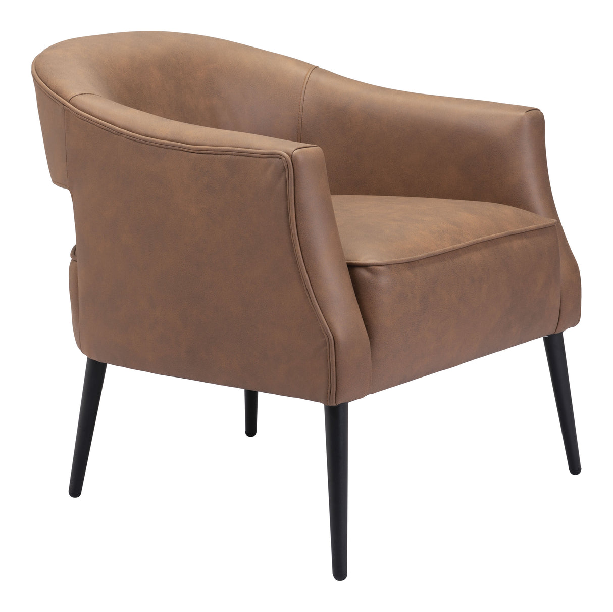 Berkeley Vintage Brown Accent Chair by Zuomod at Eve Furniture