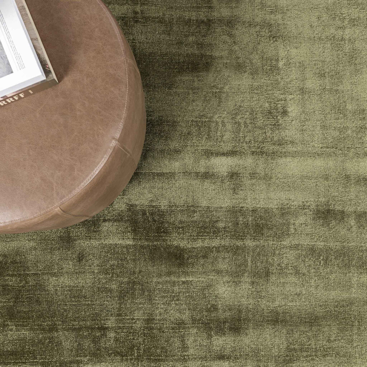 Berlin Olive Green Distressed Rug by Classic Home at Eve Furniture