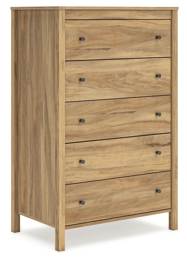 Bermacy Light Brown Chest of Drawers by Ashley at Eve Furniture