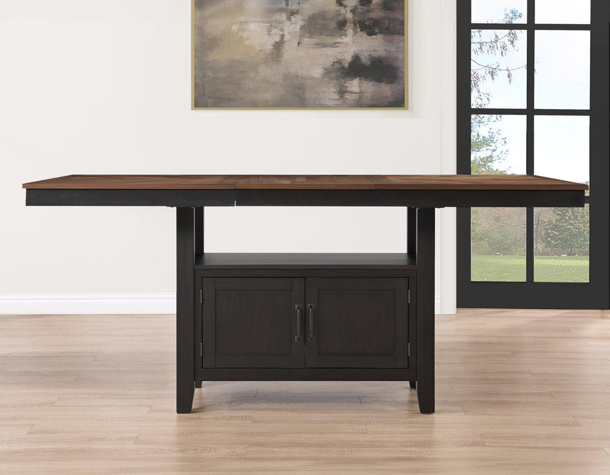 Bermuda 60-80″ Storage Counter Table with 20″ Leaf by Steve Silver at Eve Furniture
