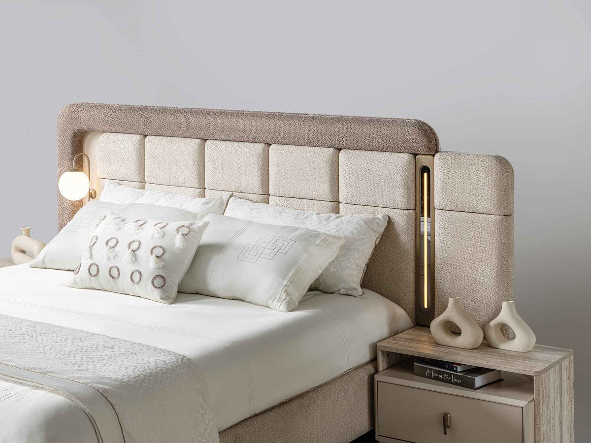 Bern Bed Frame With Headboard by Furnia at Eve Furniture