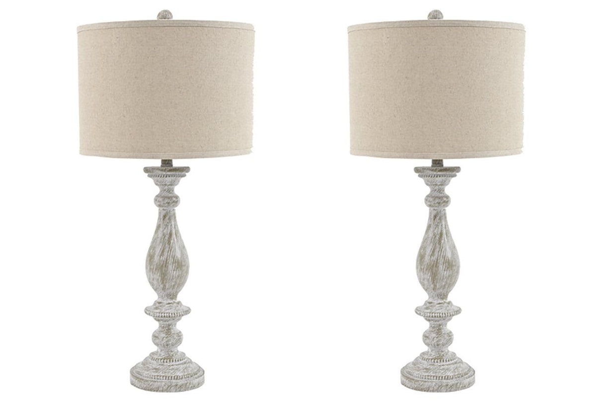 Bernadate Whitewash Table Lamp by Ashley at Eve Furniture