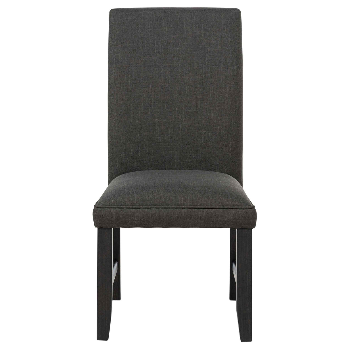 Berning Charcoal Grey Fabric Upholstered Parson Side Chair (Set of 2) by Coaster at Eve Furniture