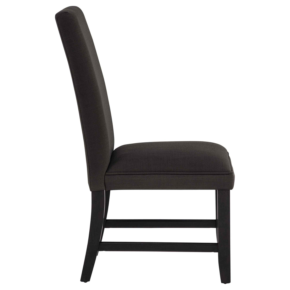 Berning Charcoal Grey Fabric Upholstered Parson Side Chair (Set of 2) by Coaster at Eve Furniture
