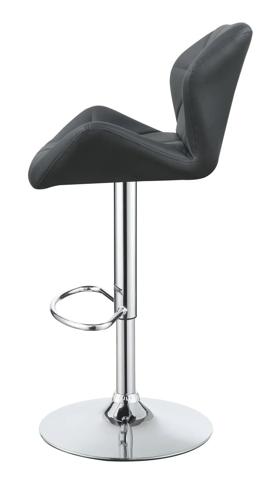 Berrington Chrome and Gray Adjustable Bar Stools, Set of 2 by Coaster at Eve Furniture