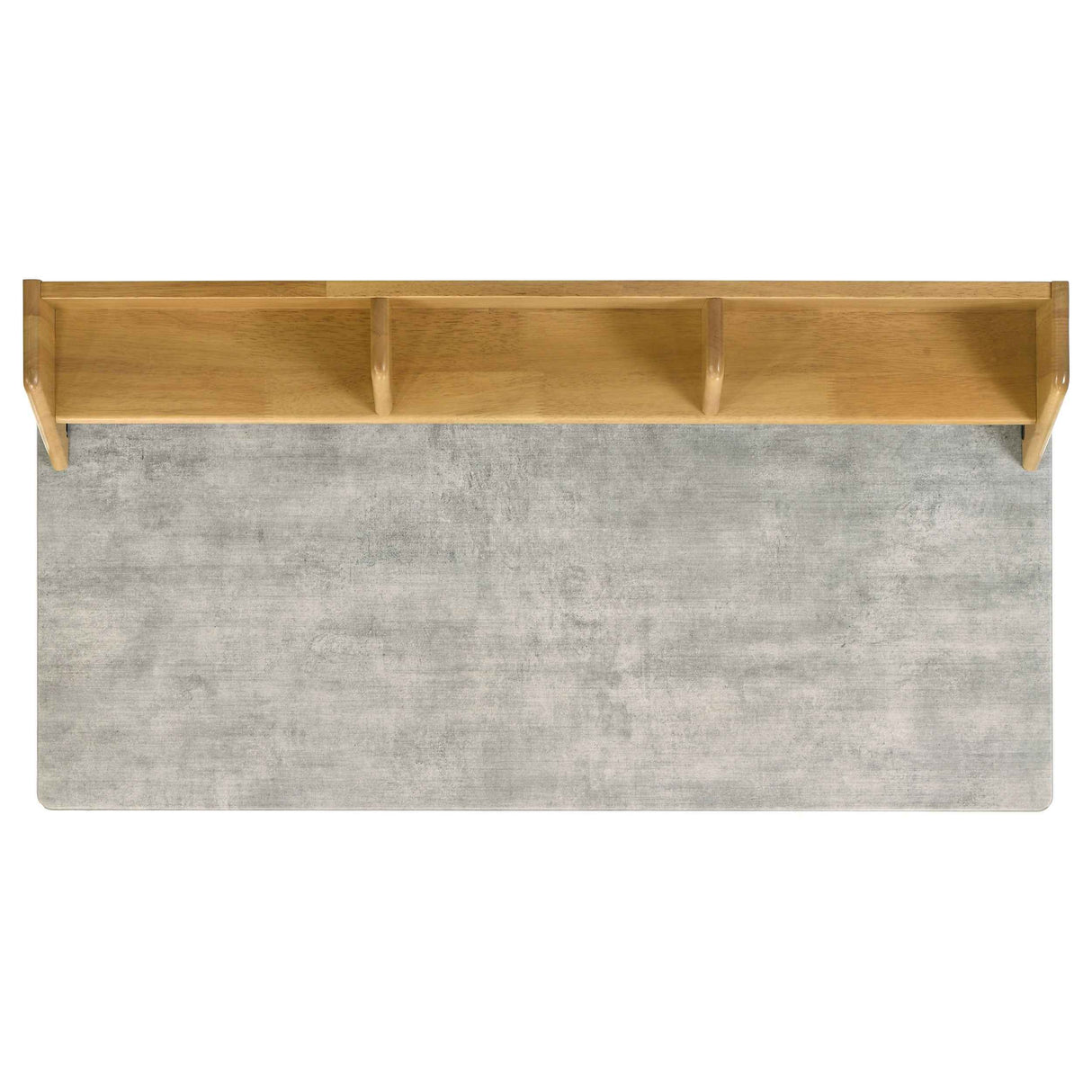 Besler Cement/Natural 47-inch SmartTop Writing Desk with Shelf by Coaster at Eve Furniture