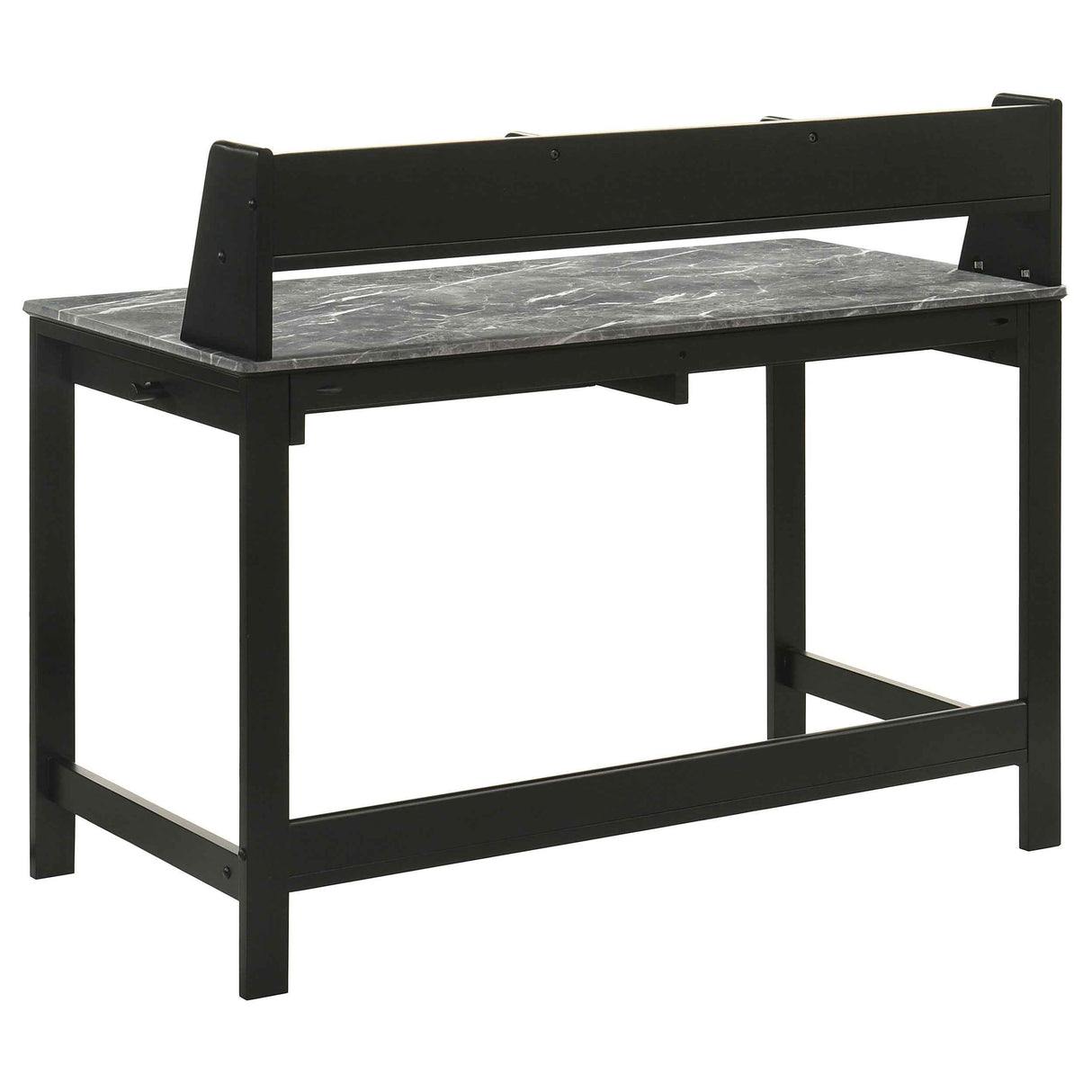 Besler Grey Stone/Black 47-inch SmartTop Writing Desk with Shelf by Coaster at Eve Furniture