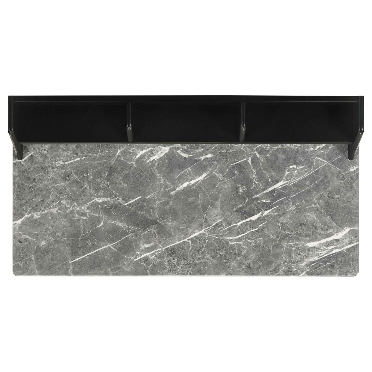 Besler Grey Stone/Black 47-inch SmartTop Writing Desk with Shelf by Coaster at Eve Furniture