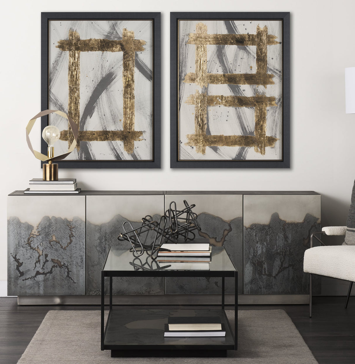 Besmirched I by Studio M a handmade Original Framed Artwork under Glass by Mercana at Eve Furniture
